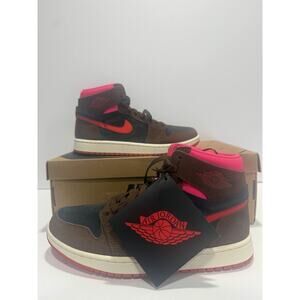 Air Jordan 1 Zoom Comfort 2 High Cacao Wow Picante Red Size 9 W